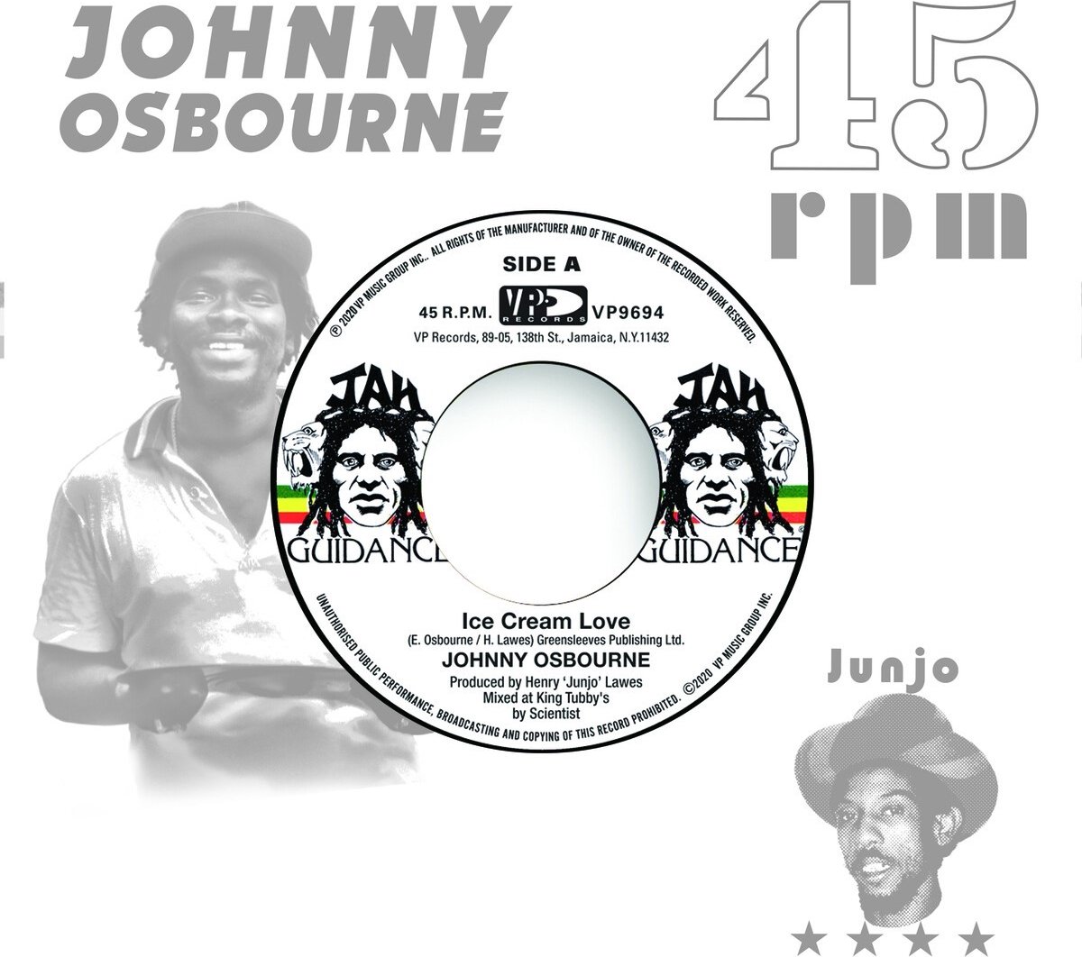 Johnny Osbourne & Roots Radics - Ice Cream Love/Extra Time One (7" Single)