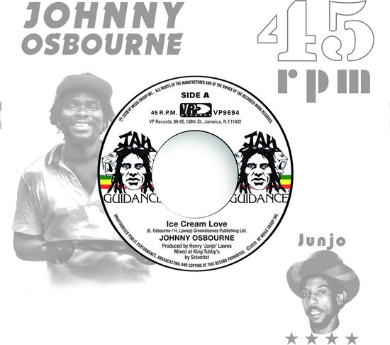 Johnny Osbourne & Roots Radics - Ice Cream Love/Extra Time One (7" Single)