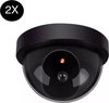 Dummy Camera - 2 Stuk(s) - Beveiligingscamera - Nep Camera - Buiten & Binnen - Alarm - Led - Zwart