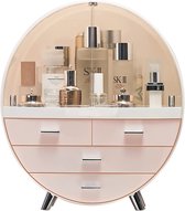 Fillen® Make Up Organizer - Roze Opbergdoos Met Lades - Opbergkastje Cosmetica - Transparant - Opbergbox - Kaptafel