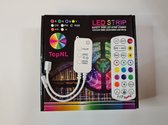 TopNL Smart LED strip 5meter RGB met smartphone bediening+ afstandsbediening+ Bluetooth+ waterproof+ App