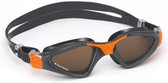 Aquasphere Kayenne - Zwembril - Volwassenen - Brown Polarized Lens - Grijs/Oranje
