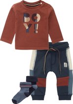 Noppies set(5delig) shirt, broek, muts en 2 paar sokken - Maat 80