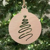 Houten Kersthanger Kerstboom Kringel 10 stuks - Kerst - Kerstbal - Hout - Kerstboom - Houten Decoratie - Kerstmis - Kerstdecoratie - Kerst ornament - Versiering