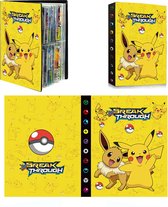 Pokémon Verzamelmap - Pokémon Pikachu Verzamelmap - Pokémon Kaarten Map 240 Stuks - Gele Pokémon Verzamelmap