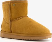 Hush Puppies gevoerde suede meisjes enkellaarsjes - Bruin - Maat 35 - Echt leer