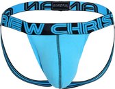 Andrew Christian Happy Jock w/ Almost Naked Blauw - MAAT M - Heren Ondergoed - Jockstrap voor Man - Mannen Jock