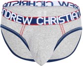 Andrew Christian Almost Naked Cotton Brief Grijs - MAAT S - Heren Ondergoed - Slip voor Man - Mannen Slip