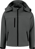 EM Workwear Softshell Jas - Grijs - Maat XL - Fleece binnenvoering
