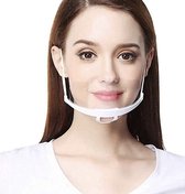 Transparante spatmasker - 3 stuks - doorzichtige mondmaskers - plastic - transparant mondkapje - face shield - Respirator