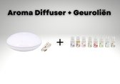 Aroma Air Diffuser Humidifier & Mood Led Starter Pack - Wit - Inclusief 8 Verschillende Geuroliën - USB