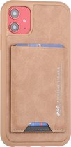 UNIQ Accessory iPhone 11 Hard Case Backcover met pasjeshouder - Bruin