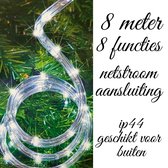 lichtslang LED slinger  8m  - Wit  - lichtsnoer - LED - ledsnoer - Kerstverlichting - kerst - Terrasverlichting - Binnen - Buiten - Multifunction 34W - 8 M - guirlande - snoer - pr