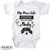 Baby Romper Met Tekst Wit Maat 68 * Snoes * Zwangerschap Aankondiging Mama Testte Positief (het is geen Corona) Baby 2022 * Aankondiging Zwangerschap Mama's Kraamcadeau * Babyshowe