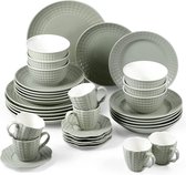 Servies voor 6 personen, 36 stuks