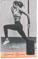 Sportlegging dames - Maat XL - Antraciet - Legging