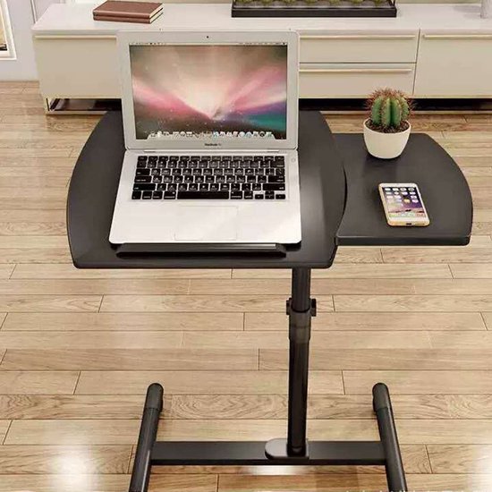 Opvouwbare computertafel Draagbaar staand bureau Bed Bijzettafel 64-97cm in  hoogte... | bol.com