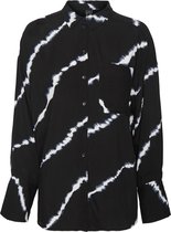 Vero Moda VMLINE LS SHIRT EXP  Black Dames Blouse - XL