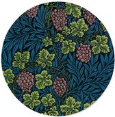 Walljar - William Morris - Vine II - Muurdecoratie - Dibond wandcirkel