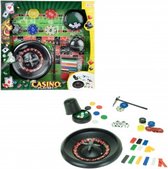 Narvie - casino roulette set 32x32x5 - compleet zet incl fishes  en dobbelstenen