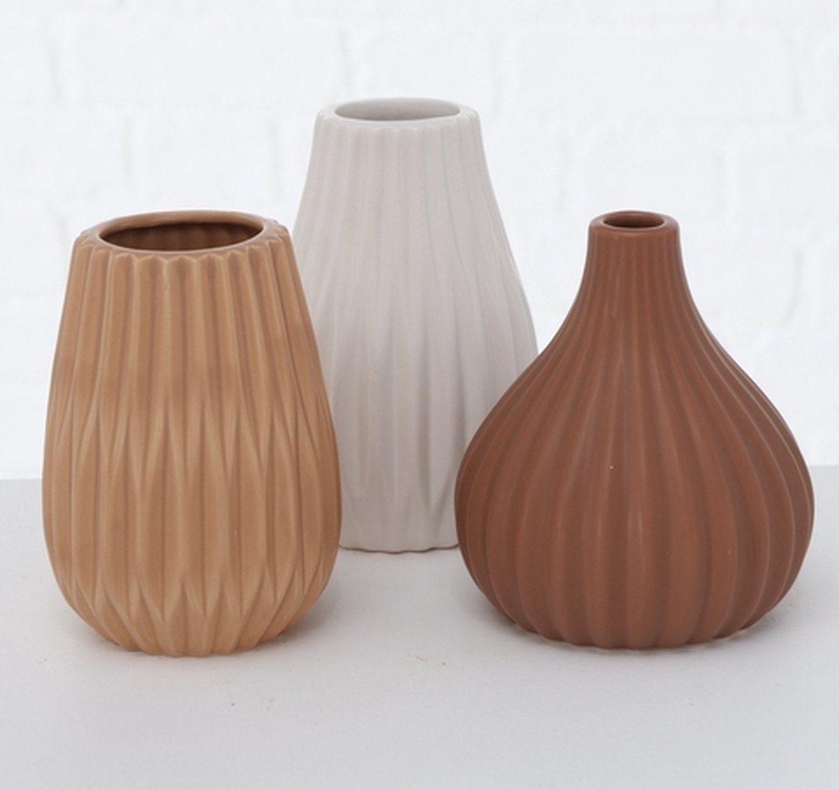 Boltze Home Vaas Wilma Keramiek H 13 cm