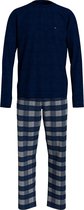 Tommy Hilfiger heren pyjama - blauw met grijs -  Maat: L