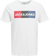 Jack & Jones T-shirt Wit Play (Maat: 6XL)