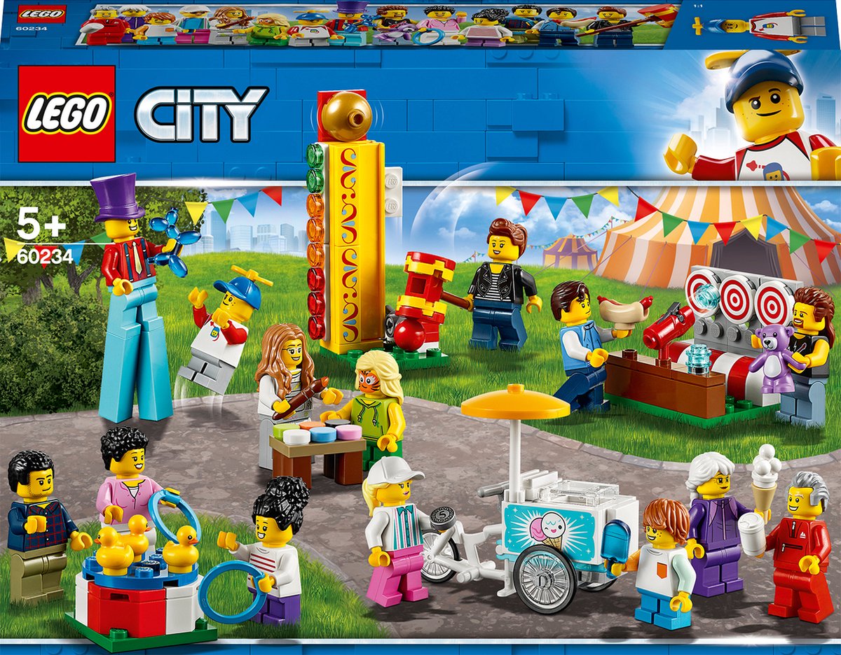 Gevoelig voor Eerste Gezag LEGO City Personenset Kermis - 60234 | bol.com