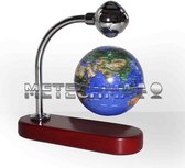 Magnetisch Zwevende Wereldbol - Globe - Kantoor Decoratie - Wereldkaart - 360 graden - Bruin | Blauw