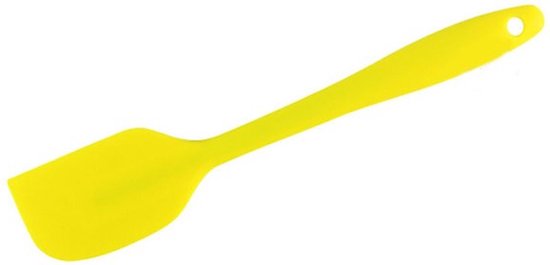 pannenlikker - Flexibel - hittebestendig - Bakspatel Siliconen – Geen krassen - geel