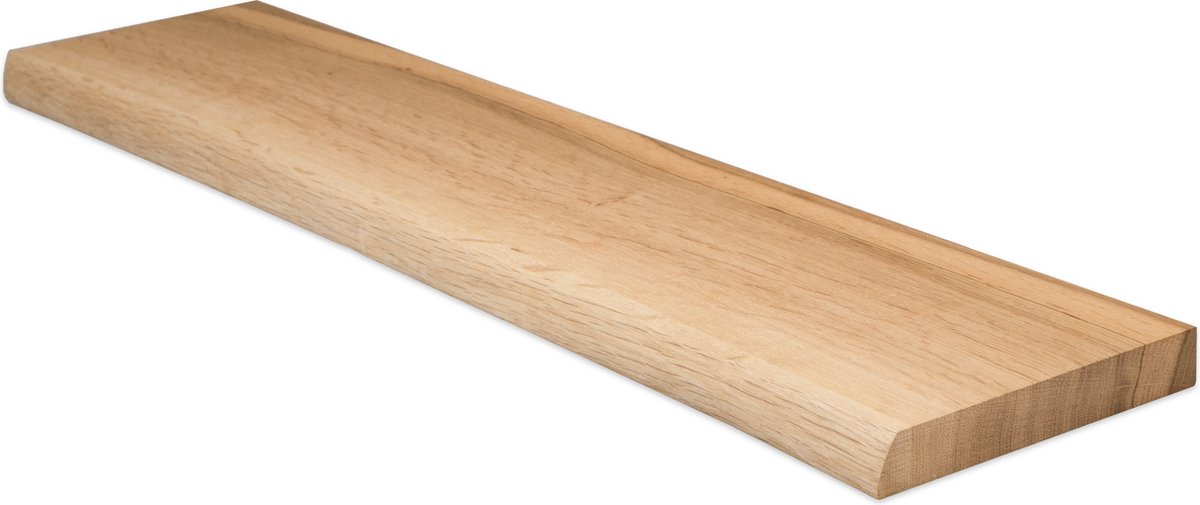 HOLTAZ®- Wandplank - Moderne Plank - Eiken Wandplank - Rustieke Wanplank - 120x20x4cm