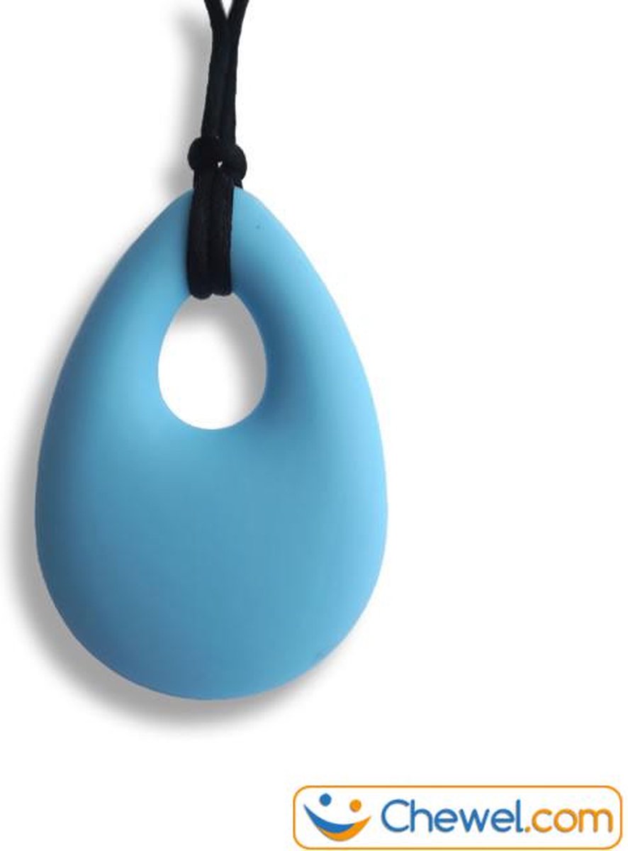 Bijtketting Kauwketting | Druppel | Chewelry | Blauw | Chewel ® — afbeelding 8