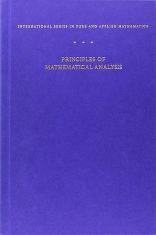 Principles Of Mathematical Analysis - cover
