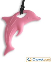 Bijtketting - Dolfijn Happy Flipper | roze | Chewel ®
