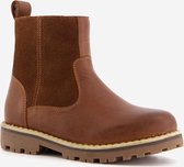 Groot leren jongens chelsea boots - Cognac - Maat 30 - Echt leer