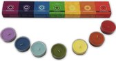 Something Different Waxinelichtje Green Tree Set of 7 Chakra Multicolours