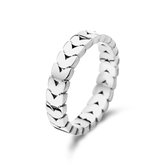 May Sparkle Summer Breeze Dames Ring Staal - Zilverkleurig - 19.25 mm / maat 60