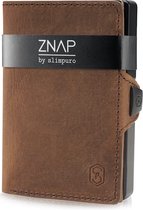 Slimpuro ZNAP Slim Wallet 12 pasjes - muntvak - 8 x 1,8 x 6 cm (BxHxD)  - RFID bescherming