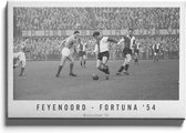 Walljar - Feyenoord - Fortuna 54 '61 - Muurdecoratie - Canvas schilderij