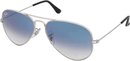 Ray-Ban RB3025 003/3F - Aviator (Gradient) - zonnebril - Zilver / Lichtblauw Gradiënt - 62mm van Ray-Ban — afbeelding 4