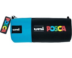 Uni-Ball Posca - Tekenetui voor Posca stiften en pennen - Blauw / Zwart