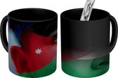 Magische Mok - Foto op Warmte Mokken - Koffiemok - Vlag van Jordanië - Magic Mok - Beker - 350 ML - Theemok
