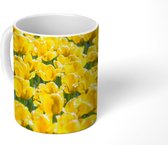 Mok - Tulpenveld met gele tulpen - 350 ML - Beker