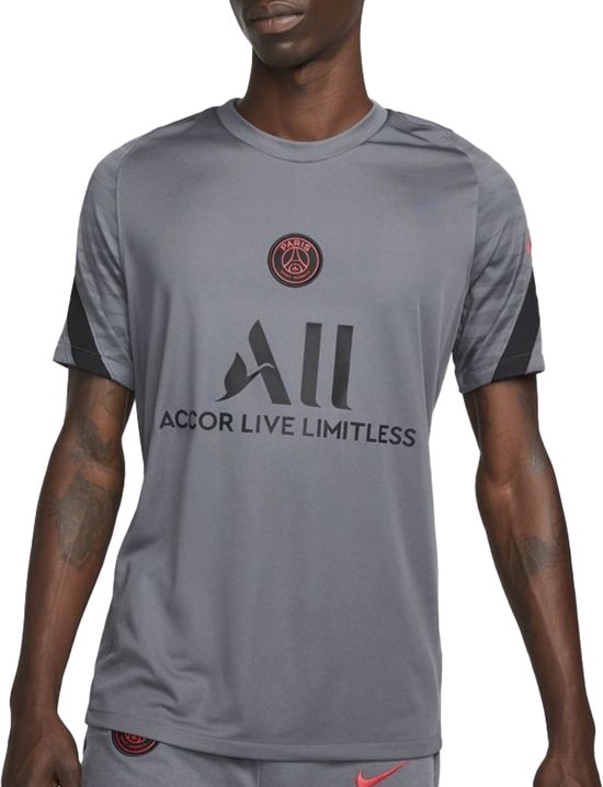 Nike Nike Paris Saint Germain Strike Shirt Sportshirt - Maat XL - Mannen -  grijs/zwart | bol
