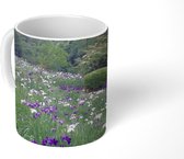 Mok - Japanse irisbloemen - Heuvel - Struiken - 350 ML - Beker