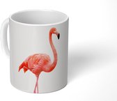 Mok - Koffiemok - Flamingo - Roze - Vogel - Meisjes - Jongens - Kind - Mokken - 350 ML - Beker - Koffiemokken - Theemok