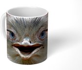 Mok - Close-up struisvogel - 350 ML - Beker
