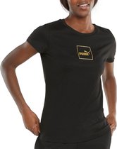 Puma Holiday T-shirt  Sportshirt - Maat XS  - Vrouwen - zwart/goud