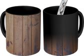 Magische Mok - Foto op Warmte Mok - Structuur van verweerde planken - 350 ML