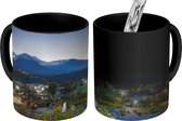Magische Mok - Foto op Warmte Mok - Panorama San Salvador en vulkanen - 350 ML